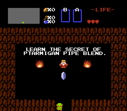 zelda-Learn the secret of  Ptarmigan pipe blend.png